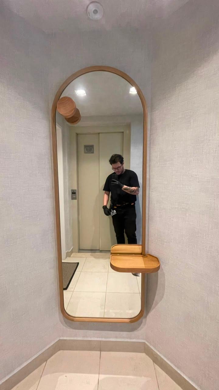 Espelho instalado no ambiente